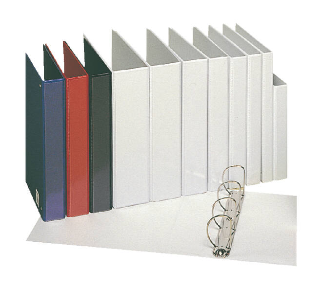 Presentatieringband Esselte Essentials panorama A4 4-rings D-mechaniek 25mm rood