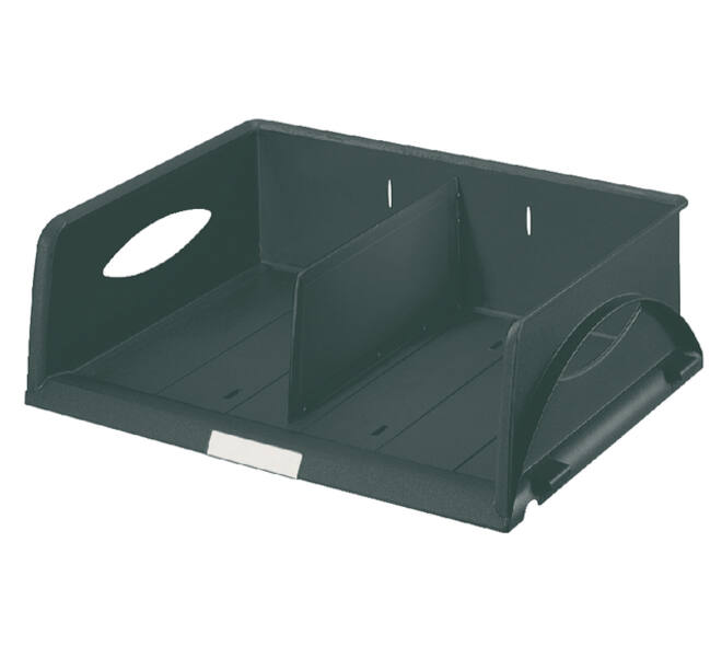 Brievenbak Leitz Sorty standaard  A4 maxi dwars zwart
