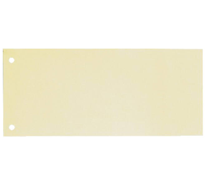 Scheidingsstrook Oxford smal 240x105mm 190gr geel 100 stuks