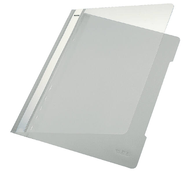 Snelhechter Leitz Standaard A4 gerecycled PP grijs