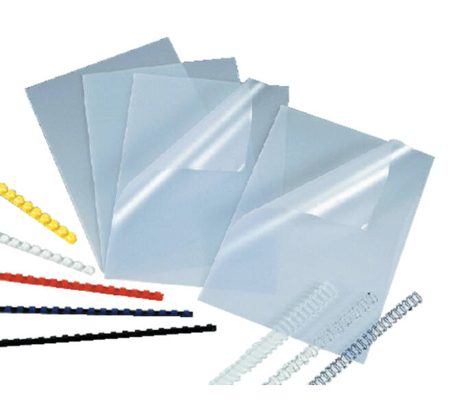 Voorblad Fellowes A4 PVC 200micron recycled 100 stuks
