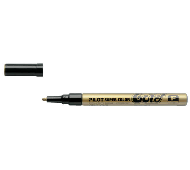 Viltstift PILOT Super Color lakmarker fijn goud