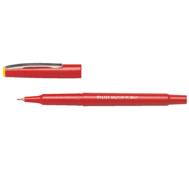 Fineliner PILOT Razor Point fijn rood