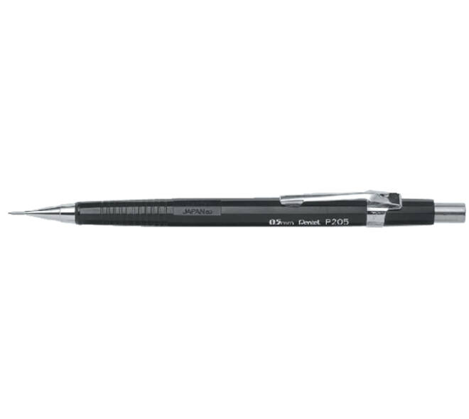 Vulpotlood Pentel P205 HB 0.5mm zwart