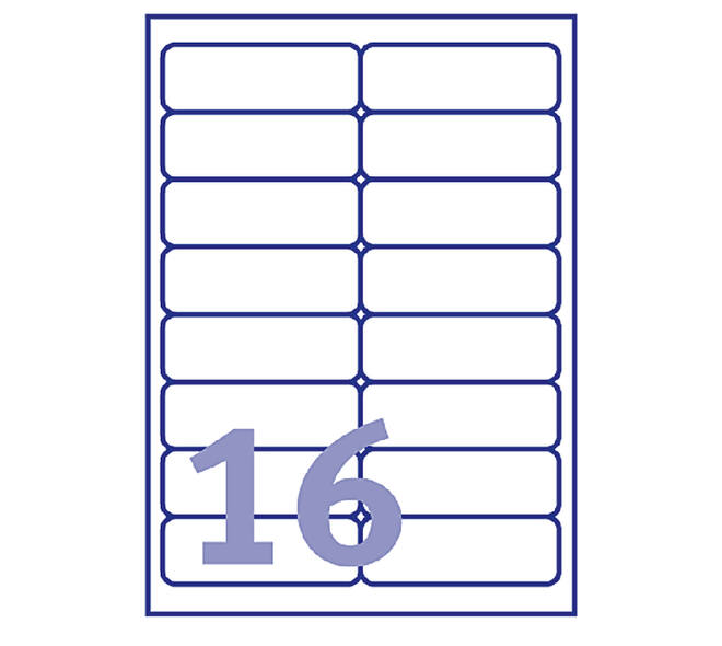 Etiket Avery J8162-10 99.1x33.9mm wit 160 stuks