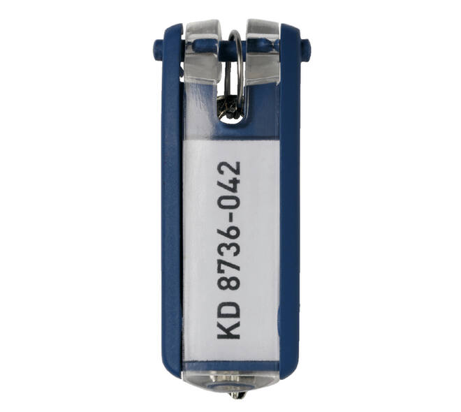 Sleutellabel Durable 1957 met ring blauw