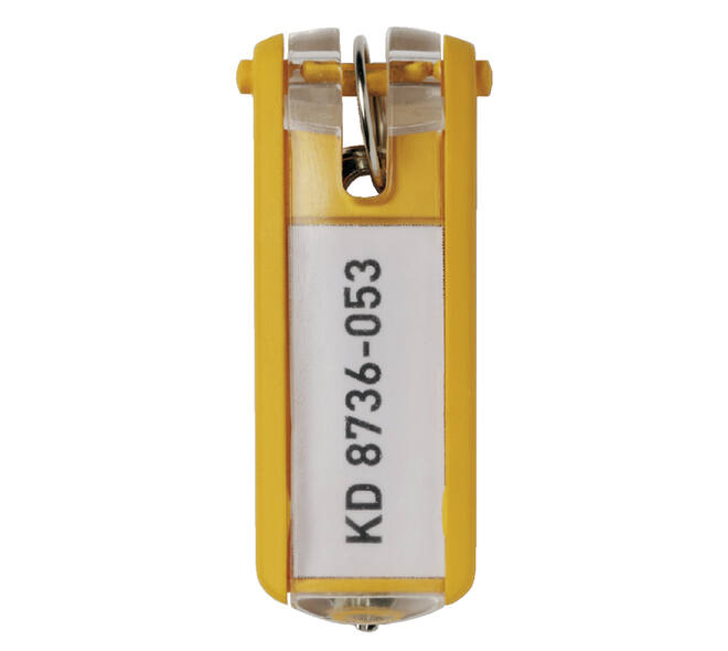 Sleutellabel Durable 1957 met ring geel