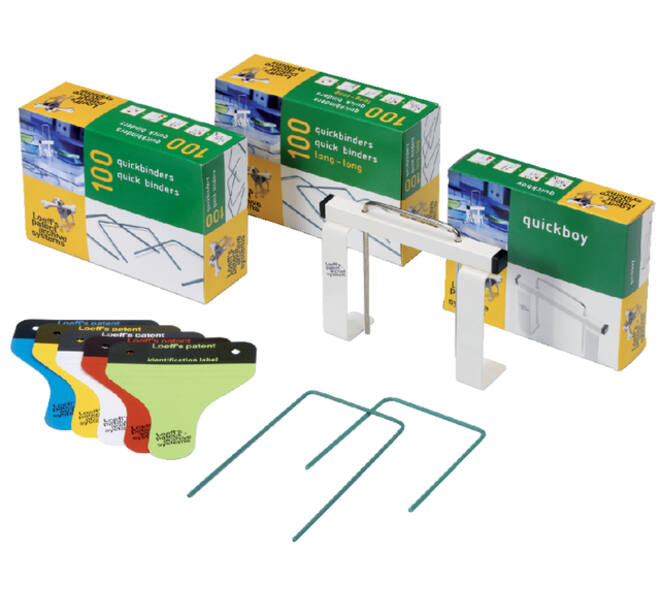 Bundelbeugel Loeff's 1215 Quickbinder 100mm groen 100 stuks