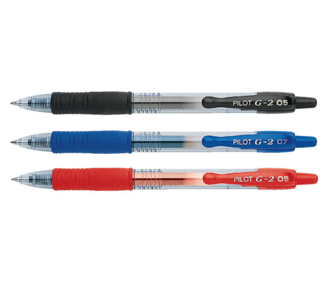 Gelschrijver PILOT G-2 + fijn rood