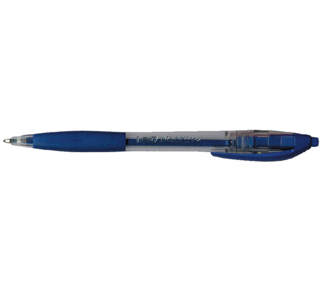 Balpen Bic Atlantis classic grip clic M blauw valuepack 30+6 gratis