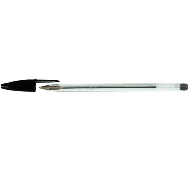 Balpen Bic Cristal medium zwart doos à 90+10 gratis