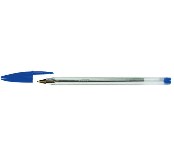 Balpen Bic Cristal medium blauw doos à  90+10 gratis