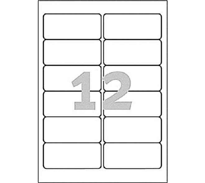 Etiket Avery L4776-20 99.1x42.3mm polyester wit 240 stuks