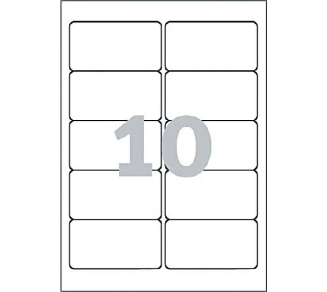 Etiket Avery L4744REV-25 96x50.8mm afneembaar wit 250 stuks
