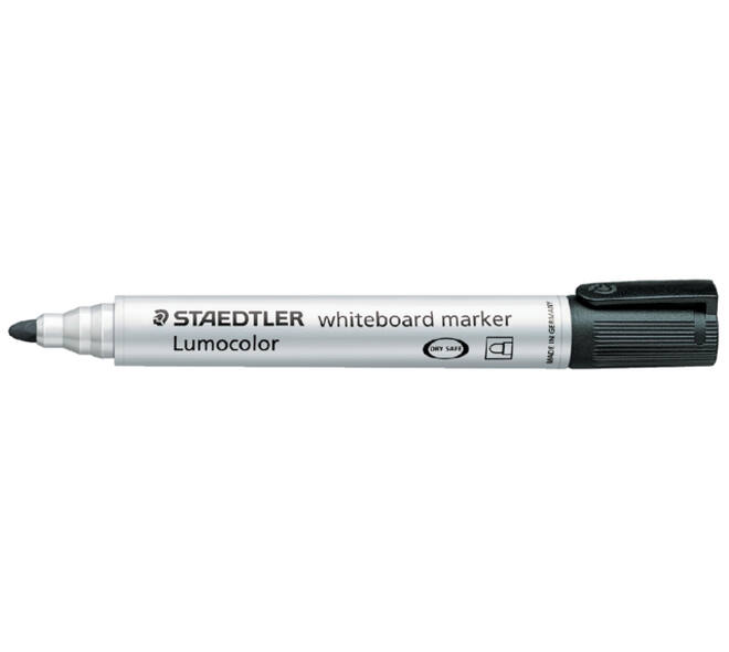 Whiteboardmarker Staedtler Lumocolor 351 rond zwart 2mm