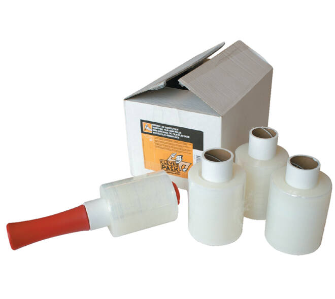 Wikkelfolie CleverPack 100mmx250m 20mu met afroller transp pak à 6 rol