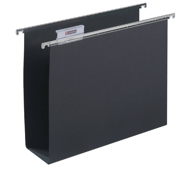 Hangmap Djois Alzicht folio frontaal U-bodem 80mm zwart
