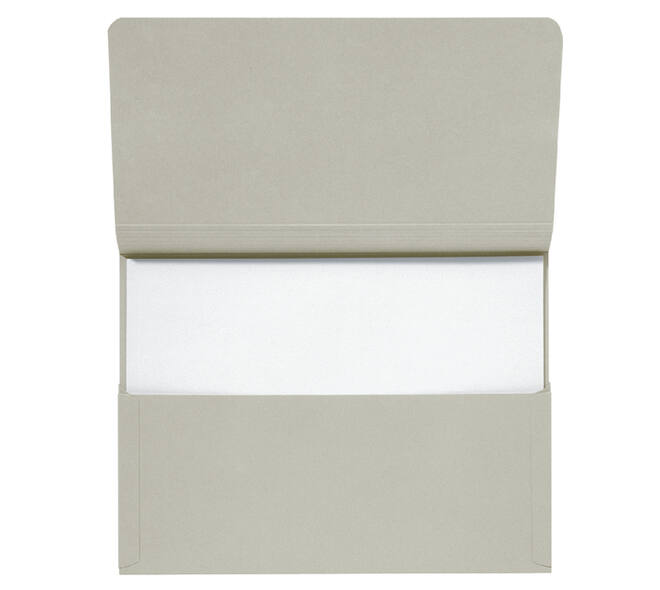 Pocketmap Secolor folio 100% gerecycled karton 250gr grijs