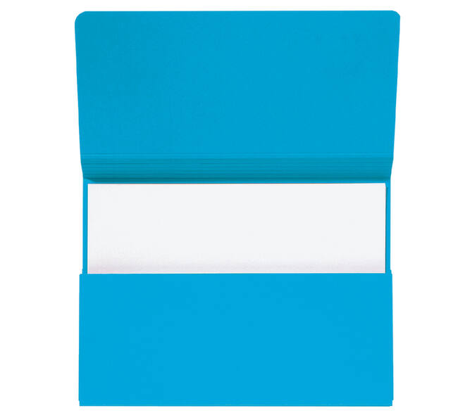 Pocketmap Secolor folio 100% gerecycled karton 250gr blauw