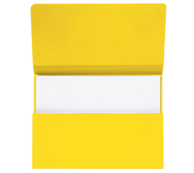 Pocketmap Secolor folio 100% gerecycled karton 250 gr geel