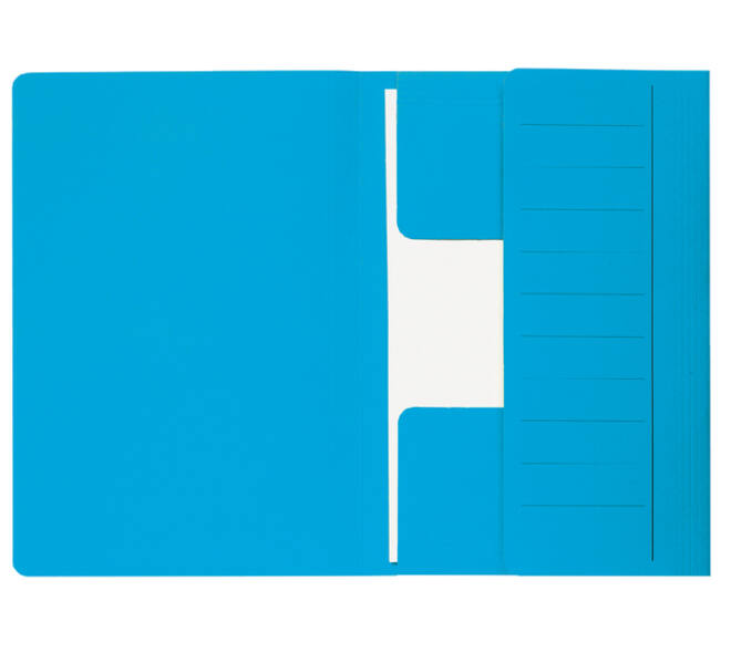 Dossiermap Djois Secolor Mammoet folio 3 kleppen 250gr recycled blauw