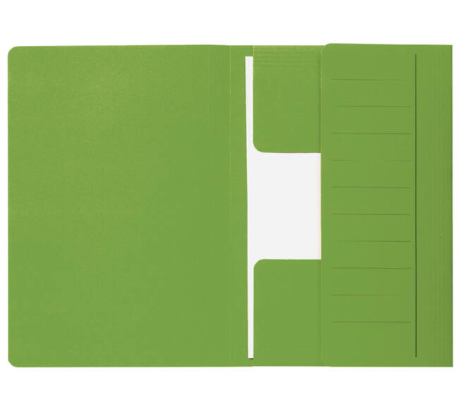 Dossiermap Djois Secolor Mammoet folio 3 kleppen 250gr recycled groen 50 stuks