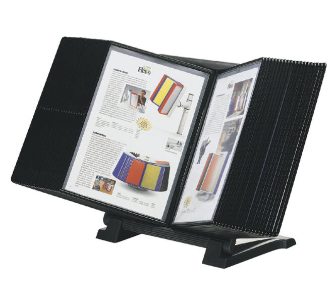 Infomanager Djois Flex-O-Frame basis met 10-tassen antraciet/blauw