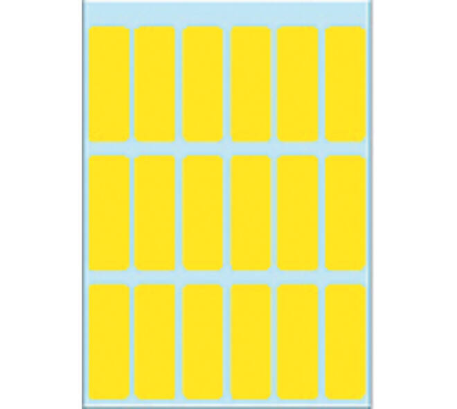 Etiket HERMA 3651 12x34mm geel 90 stuks