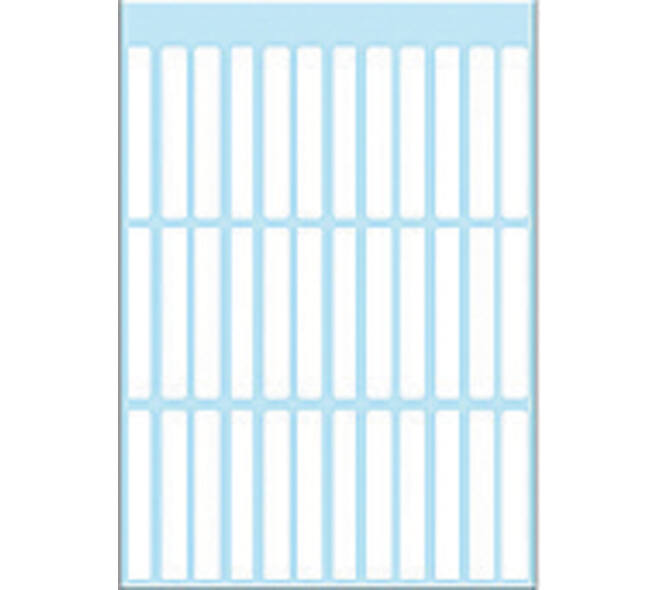 Etiket HERMA 3735 5x35mm wit 252 stuks