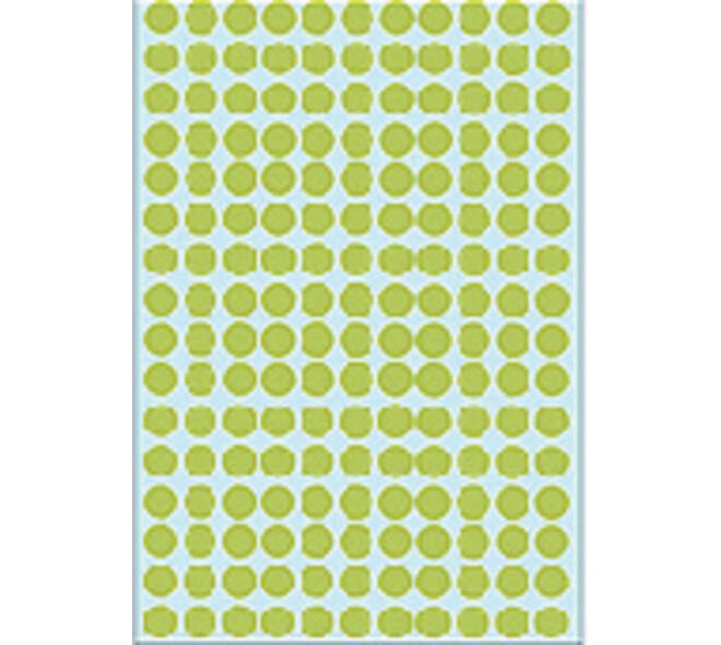Etiket HERMA 2215 rond 8mm groen 5632 stuks