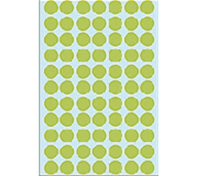 Etiket HERMA 2235 rond 13mm groen 2464 stuks