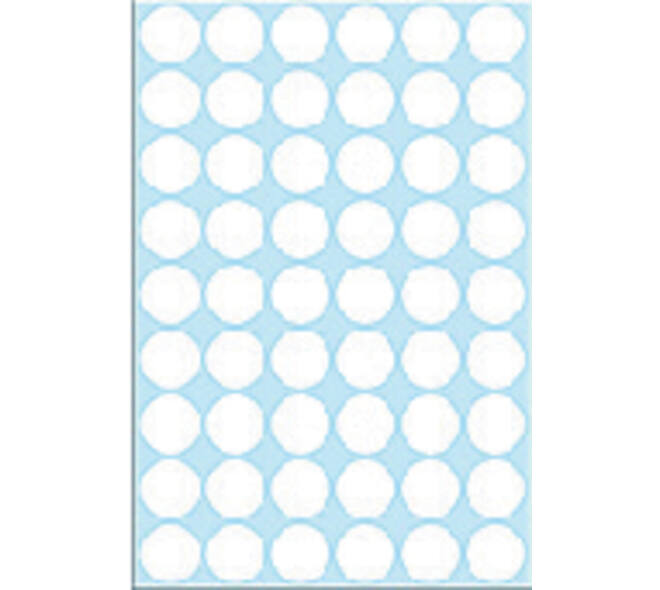 Etiket HERMA 2240 rond 16mm wit 1728 stuks