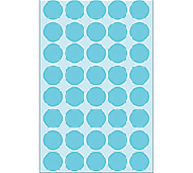 Etiket HERMA 2253 rond 19mm blauw 1280 stuks