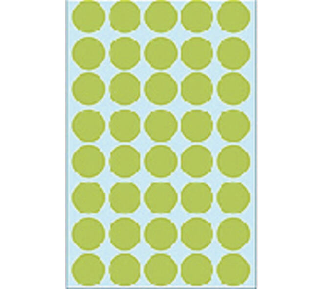 Etiket HERMA 2255 rond 19mm groen 1280 stuks