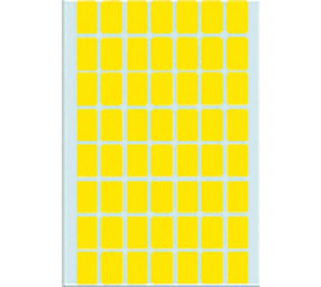 Etiket HERMA 2341 12x18mm geel 1792 stuks