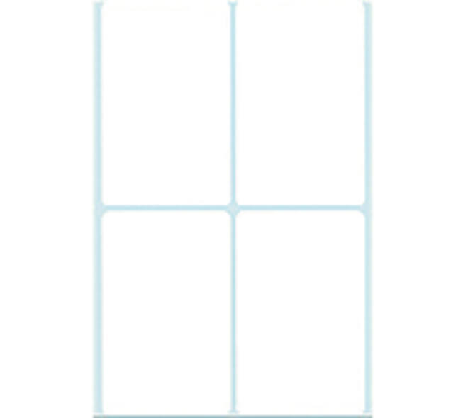Etiket HERMA 2490 52x82mm wit 128 stuks