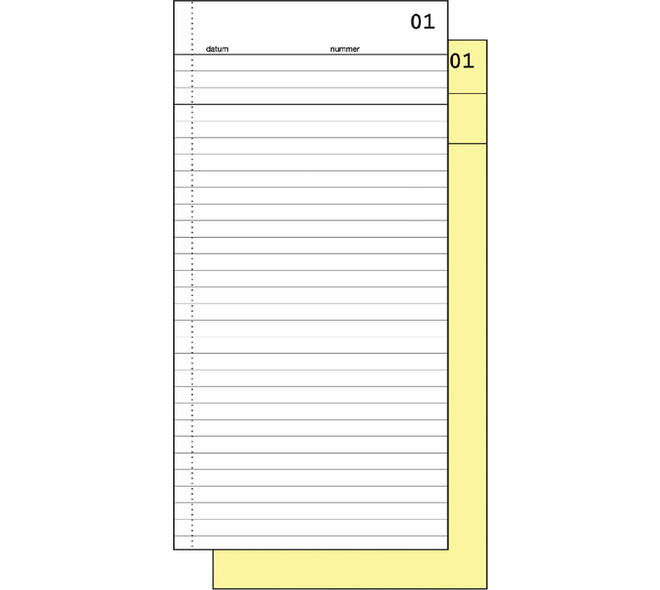 Commissieboek Expres SI-30020 210x105mm 50x2vel