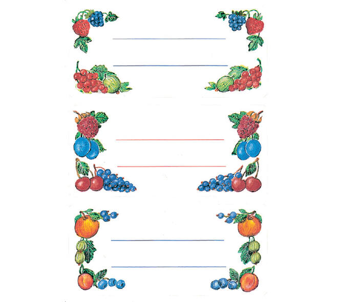 Etiket HERMA 3784 keuken fruit
