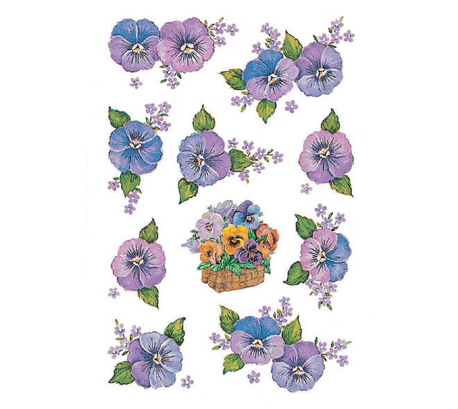 Etiket HERMA 3818 bloem paars