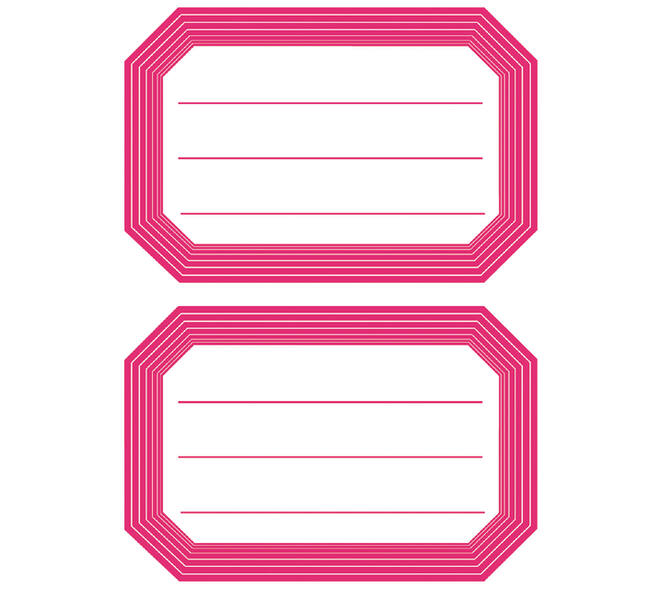 Etiket HERMA 5712 82x55mm schrift rode rand 12 stuks