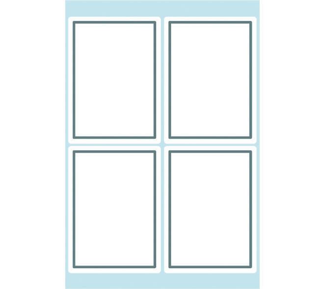 Etiket HERMA 5713 40x55mm schrift grijs kader 24 stuks