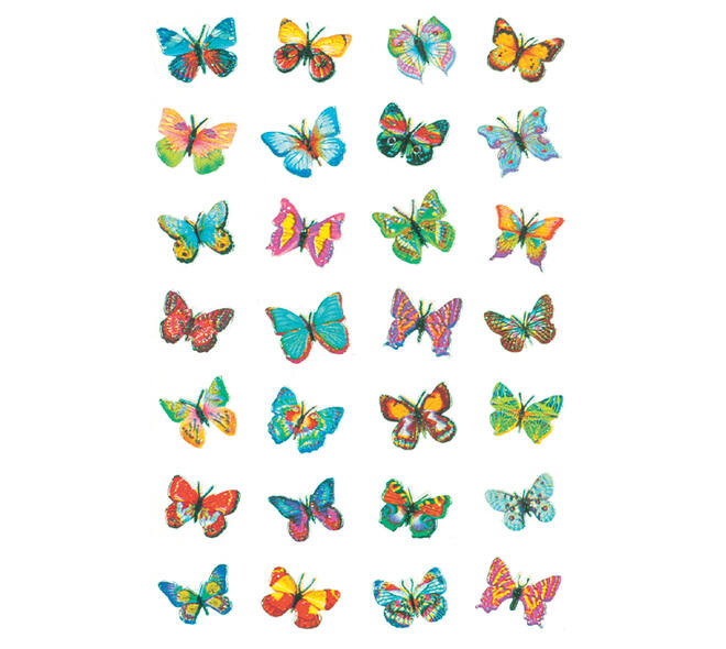 Etiket HERMA 6819 vlinder glitter folie