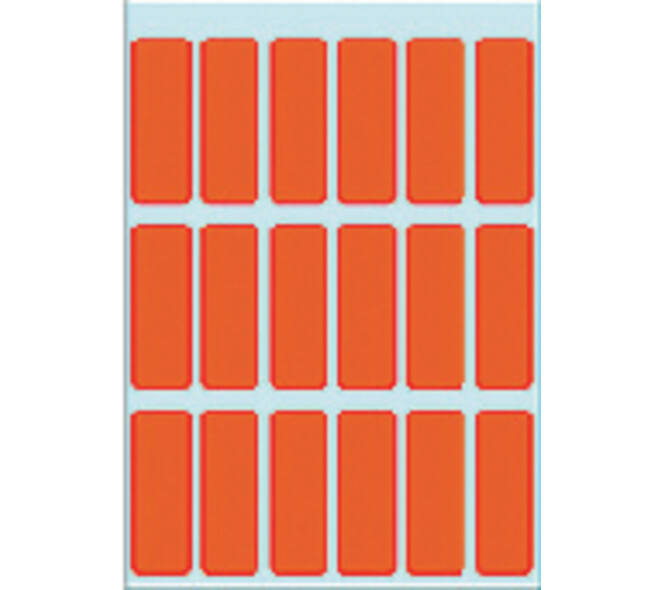 Etiket HERMA 3652 12x34mm rood 90 stuks