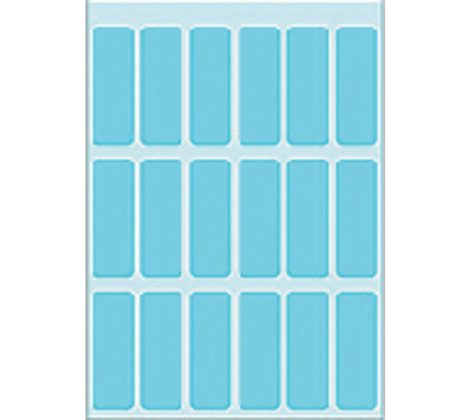 Etiket HERMA 3653 12x34mm blauw 90 stuks