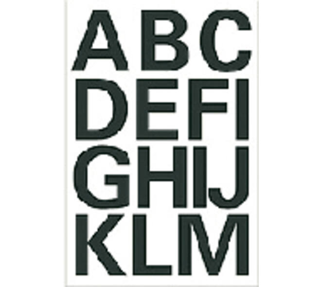 Etiket HERMA 4167 25mm letters A-Z zwart