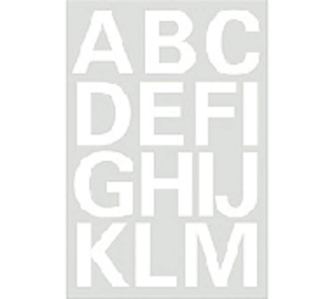 Etiket HERMA 4169 25mm letters A-Z wit