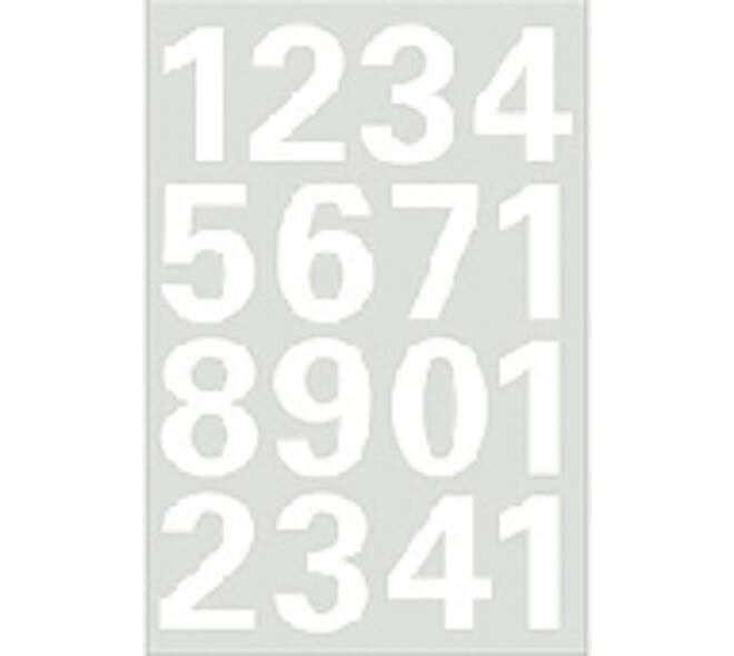 Etiket HERMA 4170 25mm getallen 0-9 wit