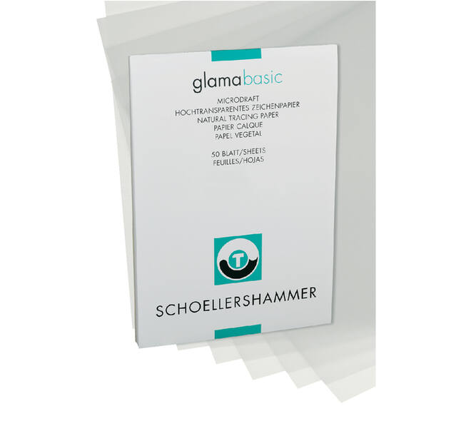 Ontwerpblok Schoellershammer A3 80-85gr transparant 50 vel