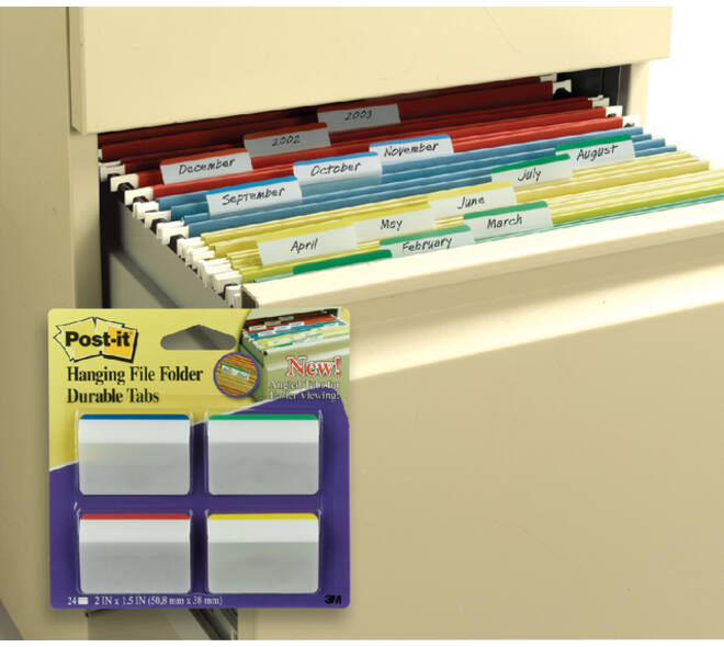 Indextabs Post-it 686A1 38x50.8mm strong gebogen assorti 24 tabs