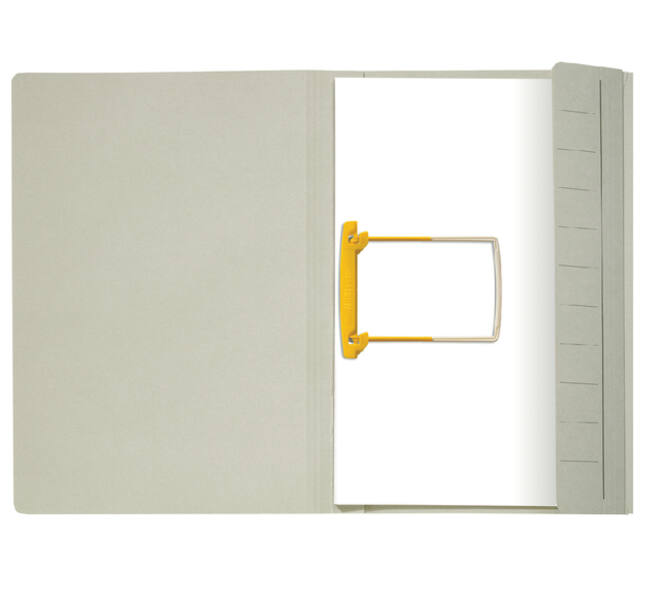 Combimap Secolor folio 1 klep recycled 250gr grijs